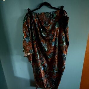 Floral Multicolor Draped skirt